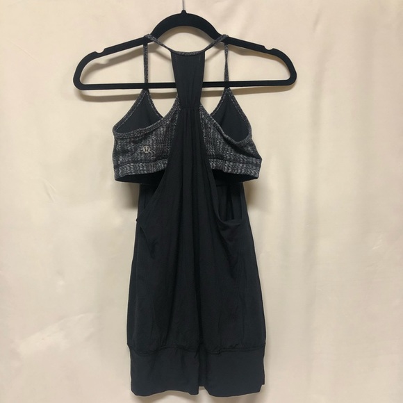 3 for 2 on all Lululemon Tops Lululemon No Limits Tank Deep Coal/Ziggy Wee Greys - Picture 7 of 9